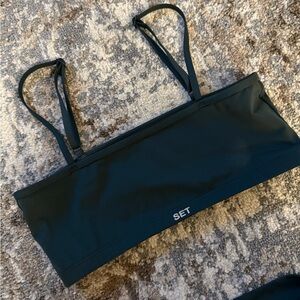 SET active green sports bra